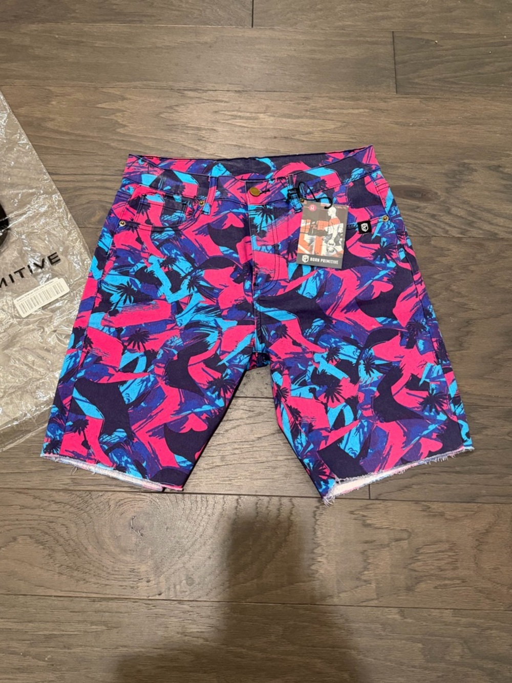 Born Primitive Men’s Stretchy American WOD Jorts (Wild Man)